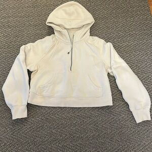 Lululemon Scuba half Zip Hoodie XS/S bone